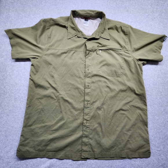 The North Face Men's Tactical Lightweight Button Up Shirt Size XXl Olive Green - Picture 1 of 11